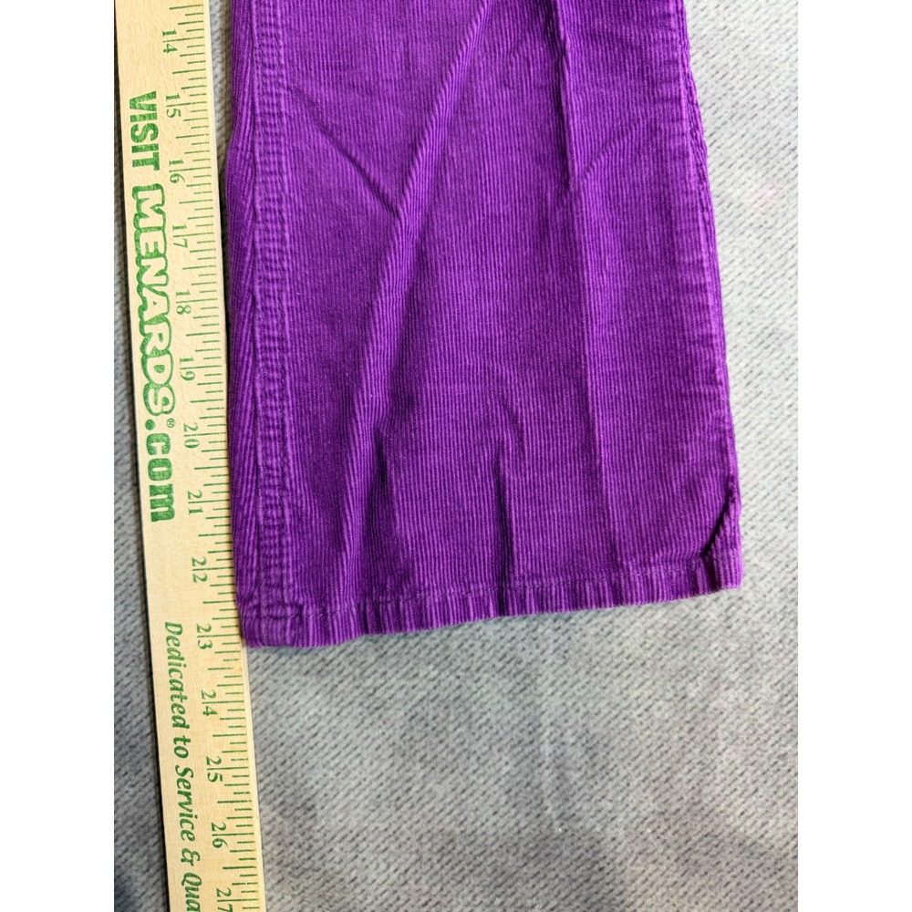 OshKosh Bgosh Girls Purple Corduroy Flare Pants Adjustable Waist Size 8 - Picture 4 of 7